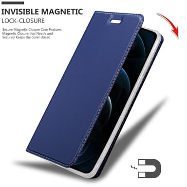 iPhone 12 PRO MAX Suojakuori Lompakkokotelo (Sininen)