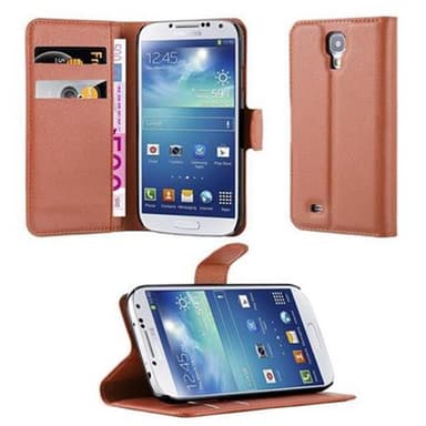 Samsung Galaxy S4 Suojakuori Lompakkokotelo (Ruskea)
