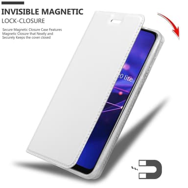 Huawei MATE 20 LITE Suojakuori Lompakkokotelo (Hopea)