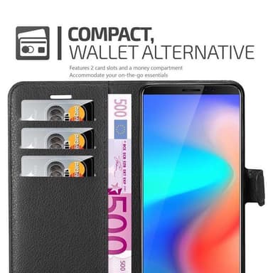 Cubot J3 PRO Suojakuori Lompakkokotelo (Musta)