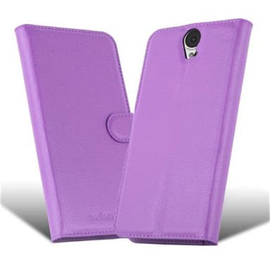 HTC ONE E9 PLUS Suojakuori Lompakkokotelo (Violetti)