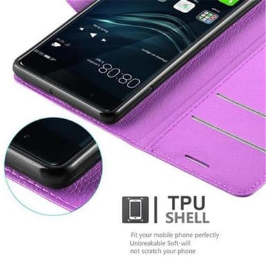Huawei P9 Suojakuori Lompakkokotelo (Violetti)