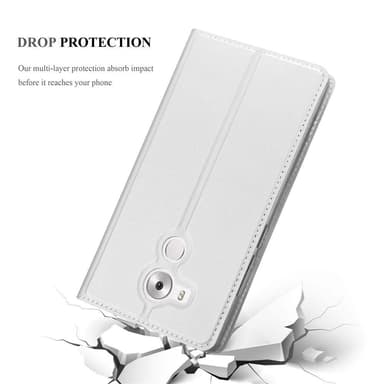 Huawei MATE 8 Suojakuori Lompakkokotelo (Hopea)