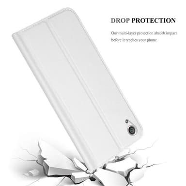 Sony Xperia X Suojakuori Lompakkokotelo (Hopea)