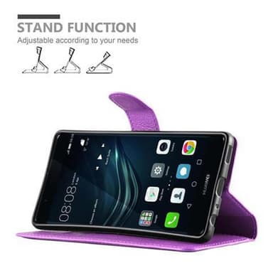 Huawei P9 Suojakuori Lompakkokotelo (Violetti)