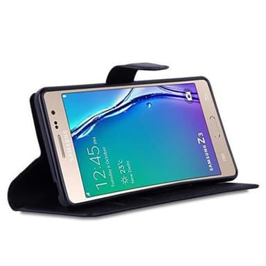 Samsung Galaxy Z3 Suojakuori Lompakkokotelo (Musta)