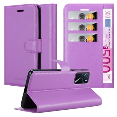 Oppo A16s / A54s Suojakuori Lompakkokotelo (Violetti)