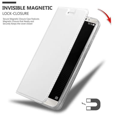 Huawei MATE 8 Suojakuori Lompakkokotelo (Hopea)