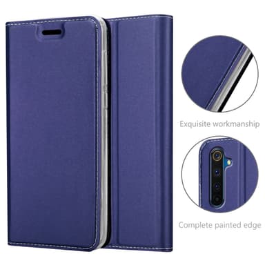 Realme 6 PRO Suojakuori Lompakkokotelo (Sininen)