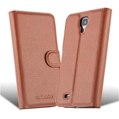 Samsung Galaxy S4 Suojakuori Lompakkokotelo (Ruskea)