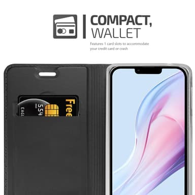iPhone 13 Suojakuori Lompakkokotelo (Musta)
