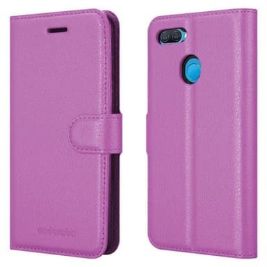 Oppo A12 Suojakuori Lompakkokotelo (Violetti)