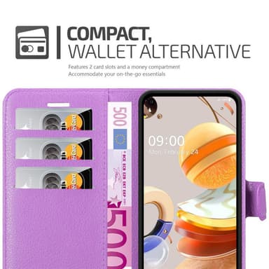LG K61 Suojakuori Lompakkokotelo (Violetti)