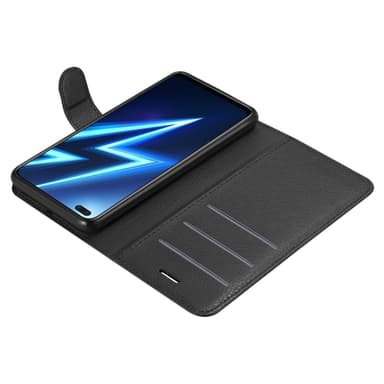 Realme 6 PRO Suojakuori Lompakkokotelo (Musta)