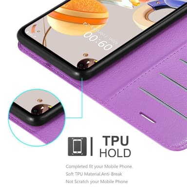 LG K61 Suojakuori Lompakkokotelo (Violetti)