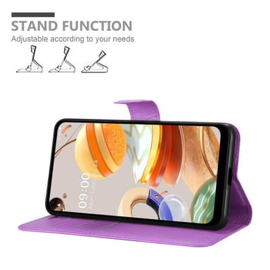 LG K61 Suojakuori Lompakkokotelo (Violetti)