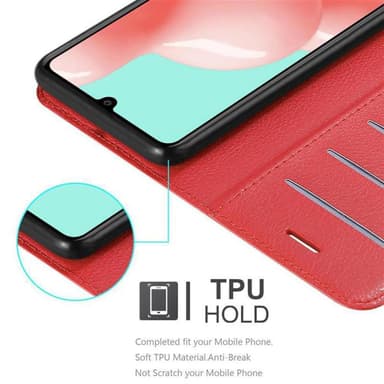 Samsung Galaxy A41 Suojakuori Lompakkokotelo (Punainen)