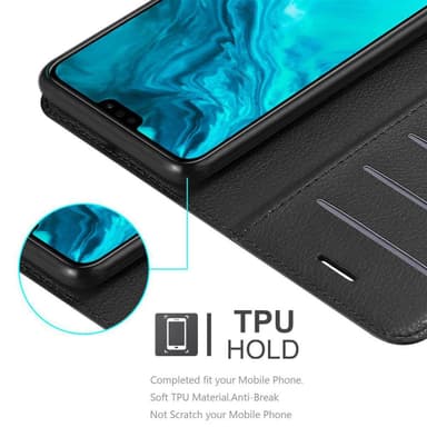 Honor 9X LITE Suojakuori Lompakkokotelo (Musta)