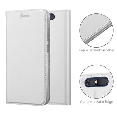 ZTE Blade V8 Suojakuori Lompakkokotelo (Hopea)