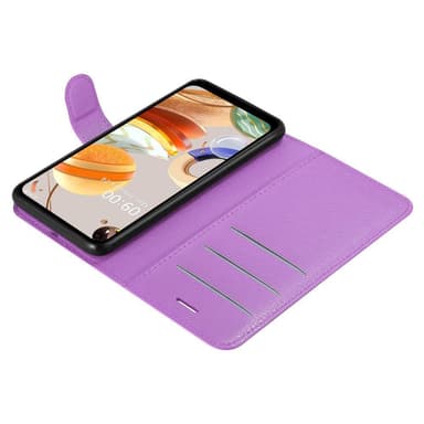 LG K61 Suojakuori Lompakkokotelo (Violetti)