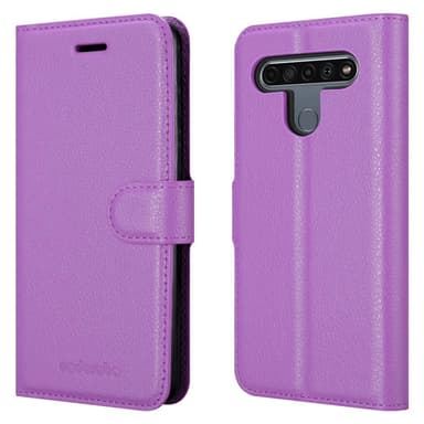 LG K61 Suojakuori Lompakkokotelo (Violetti)