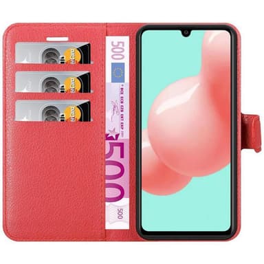 Samsung Galaxy A41 Suojakuori Lompakkokotelo (Punainen)