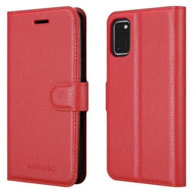 Samsung Galaxy A41 Suojakuori Lompakkokotelo (Punainen)