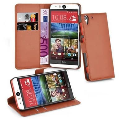 HTC Desire EYE Suojakuori Lompakkokotelo (Ruskea)