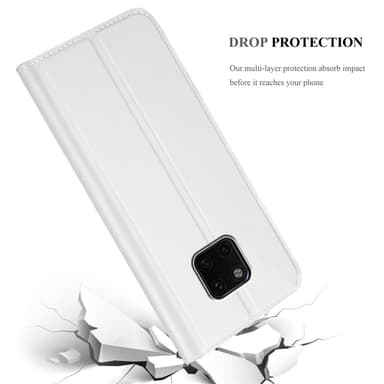 Huawei MATE 20 PRO Suojakuori Lompakkokotelo (Hopea)
