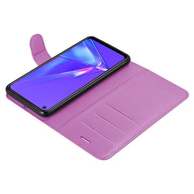 Oppo A72 Suojakuori Lompakkokotelo (Violetti)
