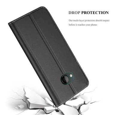 HTC U PLAY Suojakuori Lompakkokotelo (Musta)