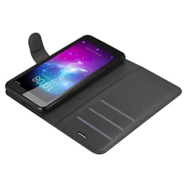 ZTE Blade A3 2019 Suojakuori Lompakkokotelo (Musta)