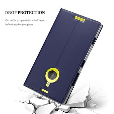 Nokia Lumia 1520 Suojakuori Lompakkokotelo (Sininen)