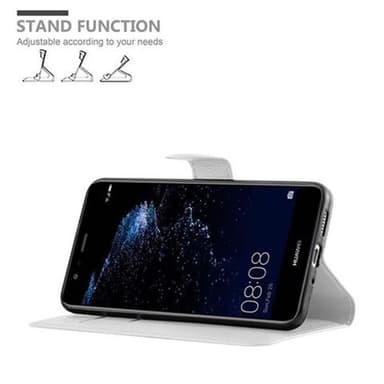 Huawei P10 LITE Suojakuori Lompakkokotelo (Valkoinen)
