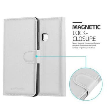 Huawei P10 LITE Suojakuori Lompakkokotelo (Valkoinen)