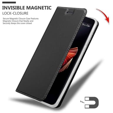 LG X SCREEN Suojakuori Lompakkokotelo (Musta)