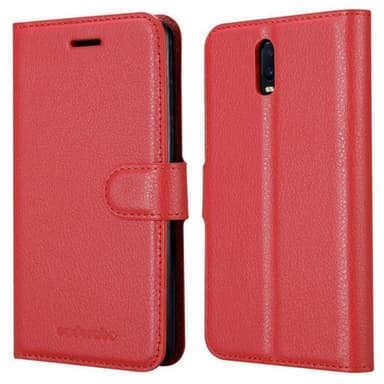 Oppo R17 Suojakuori Lompakkokotelo (Punainen)