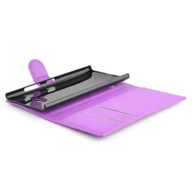 Nokia Lumia 730 Suojakuori Lompakkokotelo (Violetti)