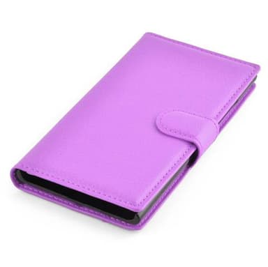 Nokia Lumia 730 Suojakuori Lompakkokotelo (Violetti)