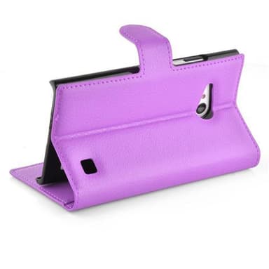 Nokia Lumia 730 Suojakuori Lompakkokotelo (Violetti)