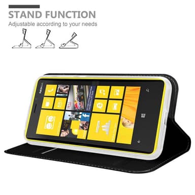 Nokia Lumia 920 Suojakuori Lompakkokotelo (Musta)