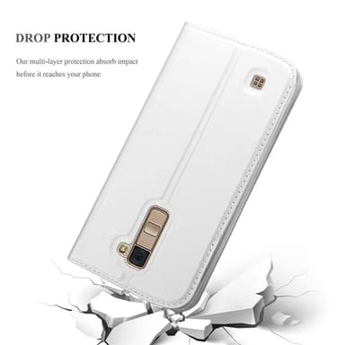 LG K10 2016 Suojakuori Lompakkokotelo (Hopea)