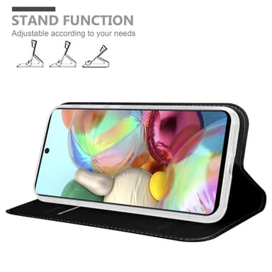 Samsung Galaxy A71 5G Suojakuori Lompakkokotelo (Musta)