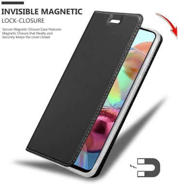 Samsung Galaxy A71 5G Suojakuori Lompakkokotelo (Musta)