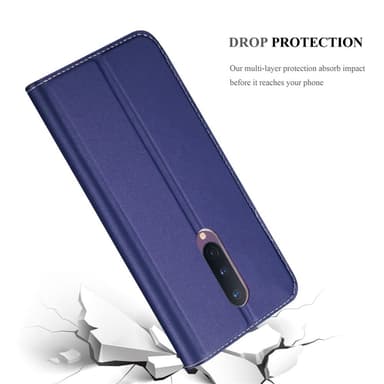 OnePlus 8 Suojakuori Lompakkokotelo (Sininen)