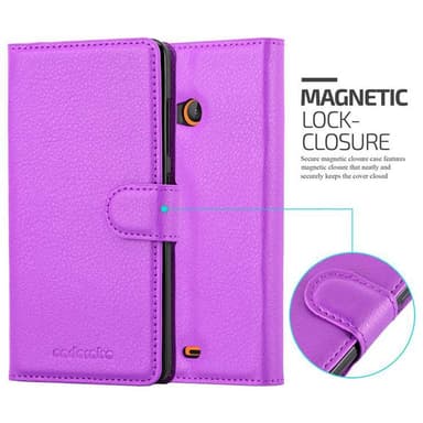 Nokia Lumia 540 Suojakuori Lompakkokotelo (Violetti)