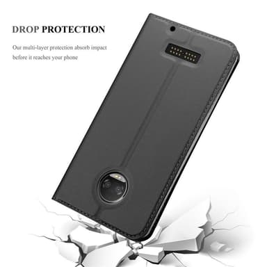 Motorola MOTO Z Suojakuori Lompakkokotelo (Musta)