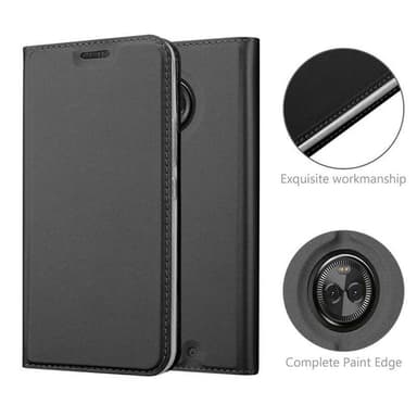 Motorola MOTO X4 Suojakuori Lompakkokotelo (Musta)