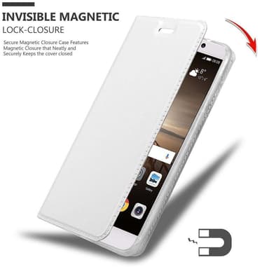 Huawei MATE 9 Suojakuori Lompakkokotelo (Hopea)