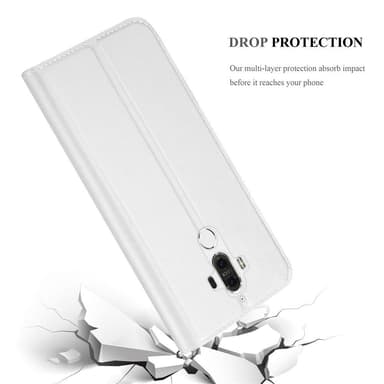 Huawei MATE 9 Suojakuori Lompakkokotelo (Hopea)